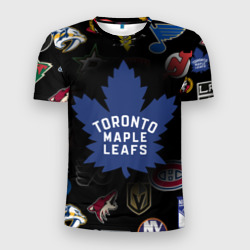 Мужская футболка 3D Slim Toronto Maple Leafs НХЛ