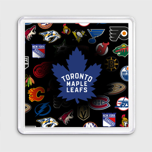 Магнит 55*55 Toronto Maple Leafs НХЛ