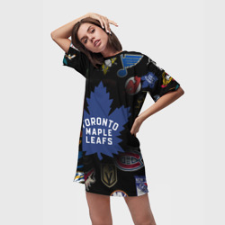 Платье-футболка 3D Toronto Maple Leafs НХЛ - фото 2