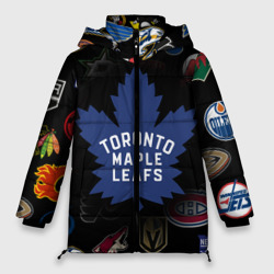Женская зимняя куртка Oversize Toronto Maple Leafs НХЛ