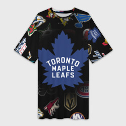 Платье-футболка 3D Toronto Maple Leafs НХЛ