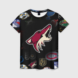 Женская футболка 3D Arizona Coyotes NHL