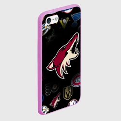 Чехол для iPhone 5/5S матовый Arizona Coyotes NHL - фото 2