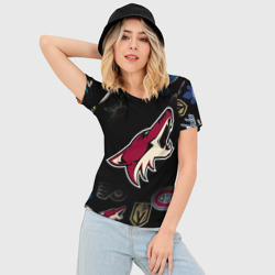 Женская футболка 3D Slim Arizona Coyotes NHL - фото 2
