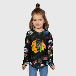 Детский лонгслив 3D Chicago Blackhawks - фото 2