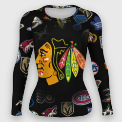 Женский рашгард 3D Chicago Blackhawks