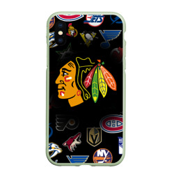 Чехол для iPhone XS Max матовый Chicago Blackhawks