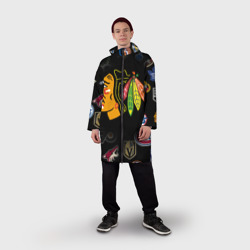 Мужской дождевик 3D Chicago Blackhawks - фото 2