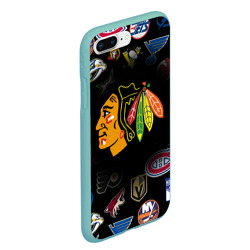 Чехол для iPhone 7Plus/8 Plus матовый Chicago Blackhawks - фото 2