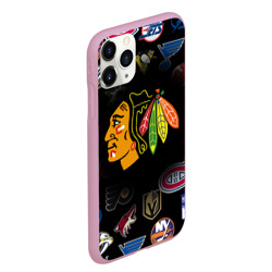 Чехол для iPhone 11 Pro Max матовый Chicago Blackhawks - фото 2