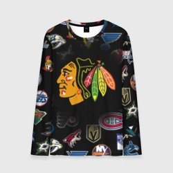 Мужской лонгслив 3D Chicago Blackhawks