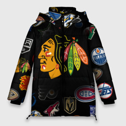 Женская зимняя куртка Oversize Chicago Blackhawks