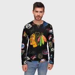 Мужской лонгслив 3D Chicago Blackhawks - фото 2