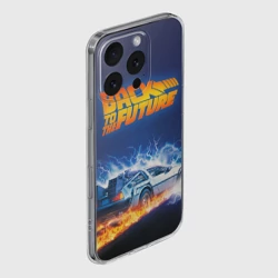 Чехол для iPhone 16 Pro Max силиконовый с защитой камеры Back to the Future - фото 2