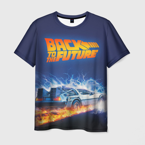 Мужская футболка с принтом Back to the Future, вид спереди №1
