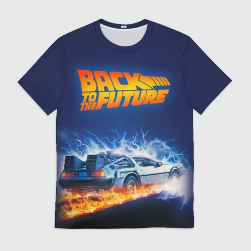 Мужская футболка 3D Back to the Future