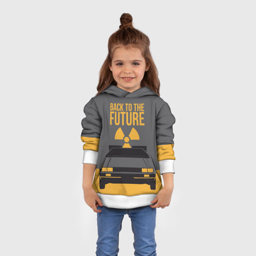 Детская толстовка 3D Back to the Future, цвет белый - фото 4