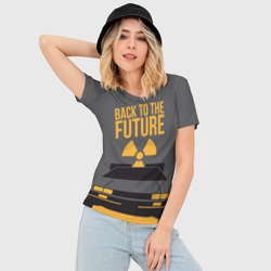 Женская футболка 3D Slim Back to the Future - фото 2
