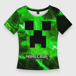 Женская футболка 3D Slim Minecraft