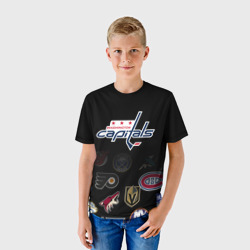 Детская футболка 3D NHL Washington Capitals НХЛ - фото 2