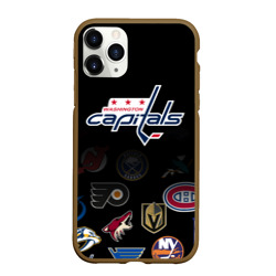 Чехол для iPhone 11 Pro Max матовый NHL Washington Capitals НХЛ