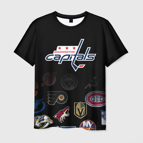 Мужская футболка 3D NHL Washington Capitals НХЛ, цвет 3D печать