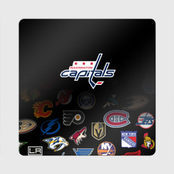 Магнит виниловый Квадрат NHL Washington Capitals | НХЛ (Z)