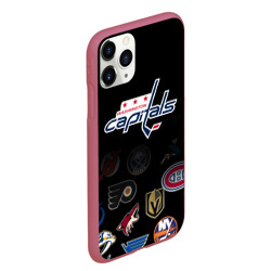 Чехол для iPhone 11 Pro Max матовый NHL Washington Capitals НХЛ - фото 2