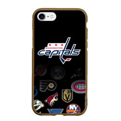 Чехол для iPhone 7/8 матовый NHL Washington Capitals | НХЛ (Z)