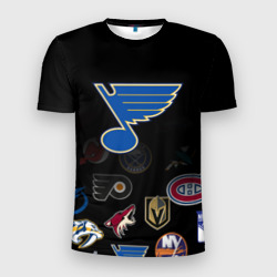 Мужская футболка 3D Slim NHL St. Louis Blues