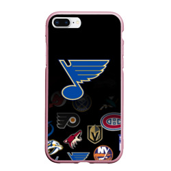 Чехол для iPhone 7Plus/8 Plus матовый NHL St. Louis Blues