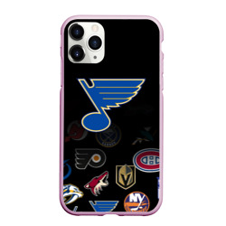 Чехол для iPhone 11 Pro Max матовый NHL St. Louis Blues