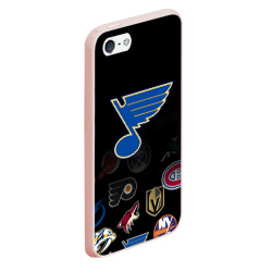 Чехол для iPhone 5/5S матовый NHL St. Louis Blues - фото 2