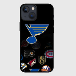 Чехол для iPhone 13 mini NHL St. Louis Blues