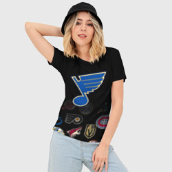 Женская футболка 3D Slim NHL St. Louis Blues - фото 2