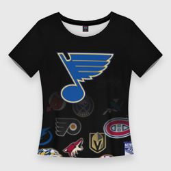 Женская футболка 3D Slim NHL St. Louis Blues