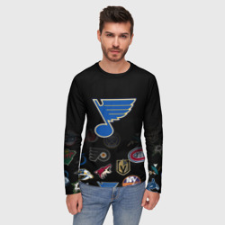 Мужской лонгслив 3D NHL St. Louis Blues - фото 2