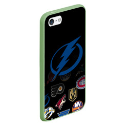 Чехол для iPhone 5/5S матовый NHL Tampa Bay Lightning - фото 2