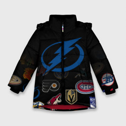 Зимняя куртка для девочек 3D NHL Tampa Bay Lightning