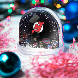 Игрушка Снежный шар NHL New Jersey Devils - фото 2