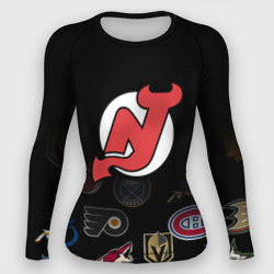 Женский рашгард 3D NHL New Jersey Devils