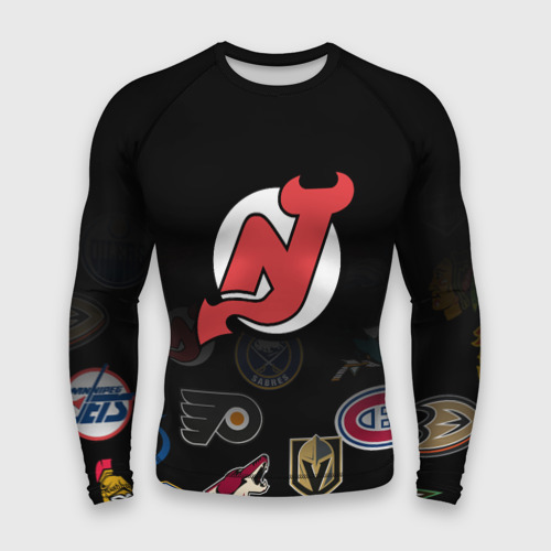 Мужской рашгард 3D NHL New Jersey Devils, цвет 3D печать