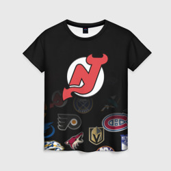 Женская футболка 3D NHL New Jersey Devils