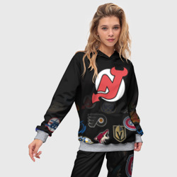 Женский костюм с толстовкой 3D NHL New Jersey Devils - фото 2