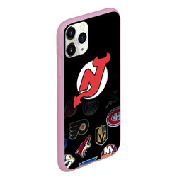 Чехол для iPhone 11 Pro Max матовый NHL New Jersey Devils - фото 2