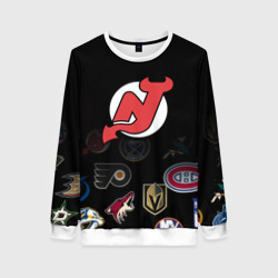 Женский свитшот 3D NHL New Jersey Devils