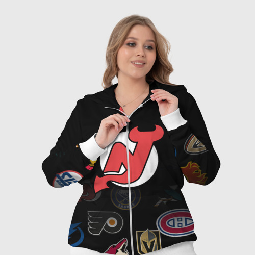 Женский костюм 3D NHL New Jersey Devils, цвет белый - фото 7