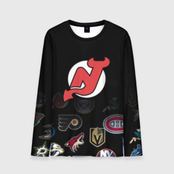 Мужской лонгслив 3D NHL New Jersey Devils