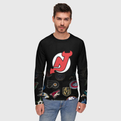 Мужской лонгслив 3D NHL New Jersey Devils - фото 2