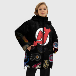 Женская зимняя куртка Oversize NHL New Jersey Devils - фото 2